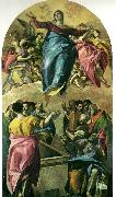 El Greco assumption of the virgin oil painting artist